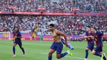 Verdediger Araújo redt FC Barcelona in blessuretijd tegen Girona